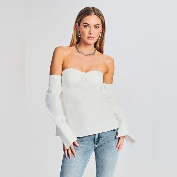 New! SER.O.YA RANDI OFF THE SHOULDER TOP Size S NWT - Picture 5 of 9